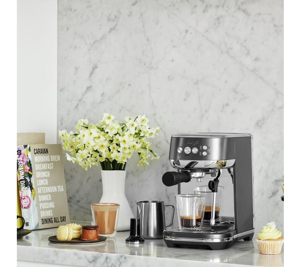 SAGE the Bambino Plus SES500 Coffee Machine - Black Stainless Steel image number 4 of 8