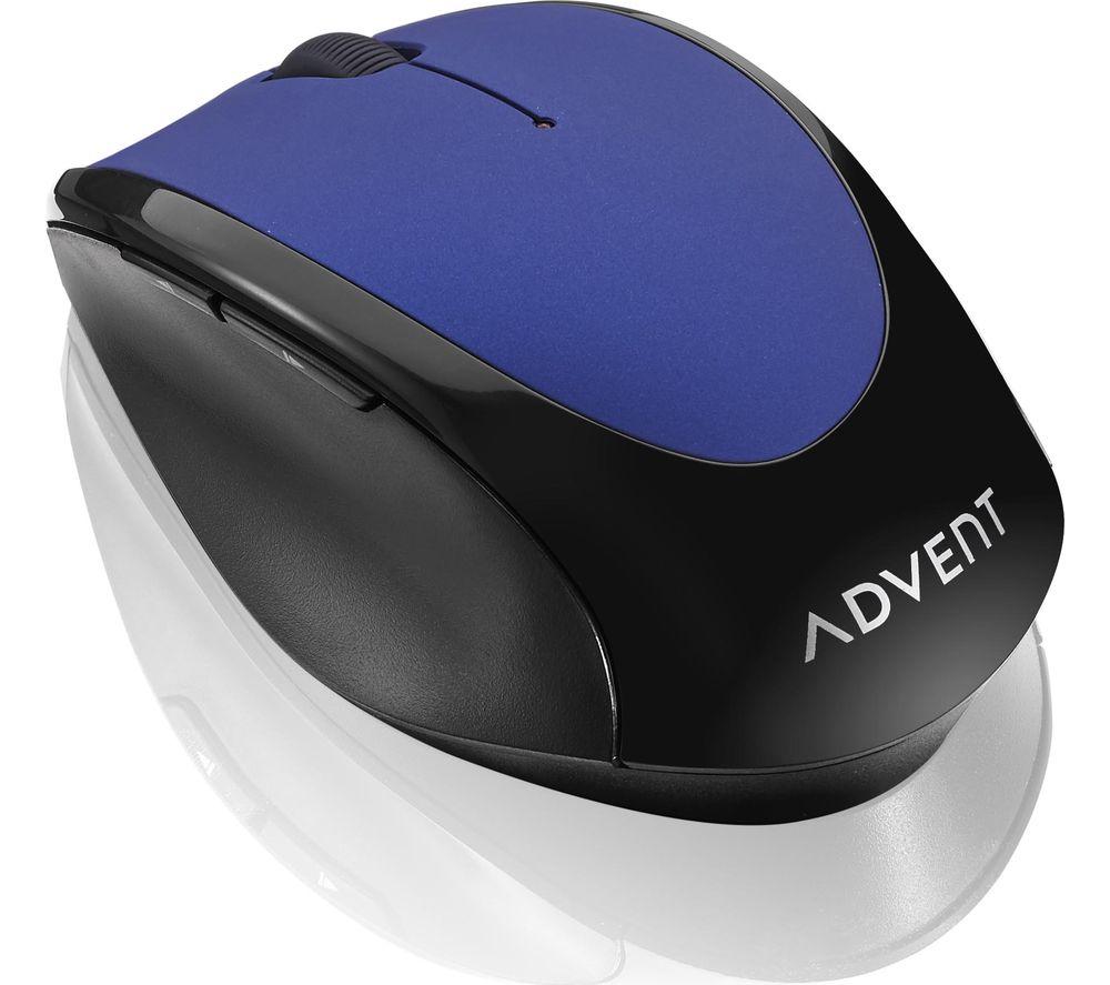 Image of ADVENT AMWLBL19 Wireless Optical Mouse - Blue & Black