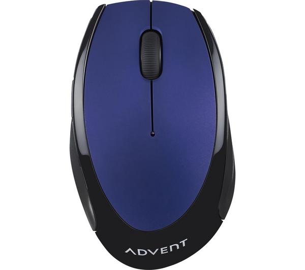 ADVENT AMWLBL19 Wireless Optical Mouse - Blue & Black image number 2