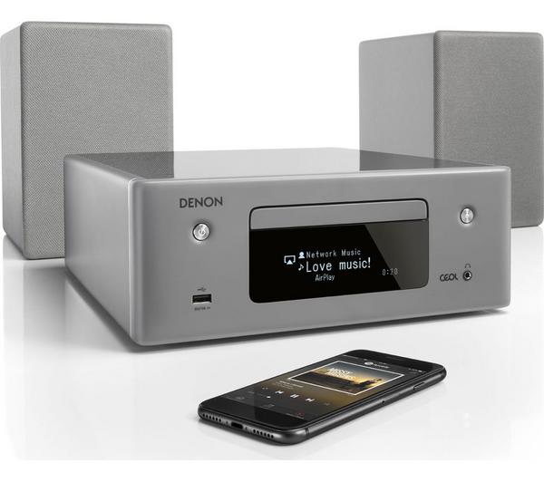 DENON CEOL N10 Wireless Smart Sound Hi-Fi System - Grey image number 1