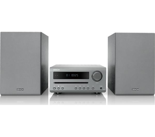 DENON DT-1 Bluetooth Traditional Hi-Fi System - Grey image number 0