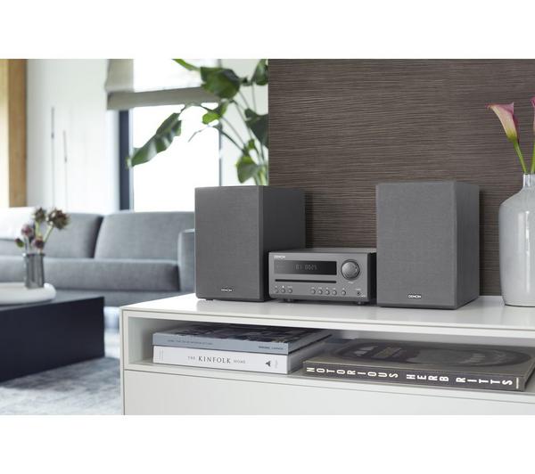 DENON DT-1 Bluetooth Traditional Hi-Fi System - Grey image number 11