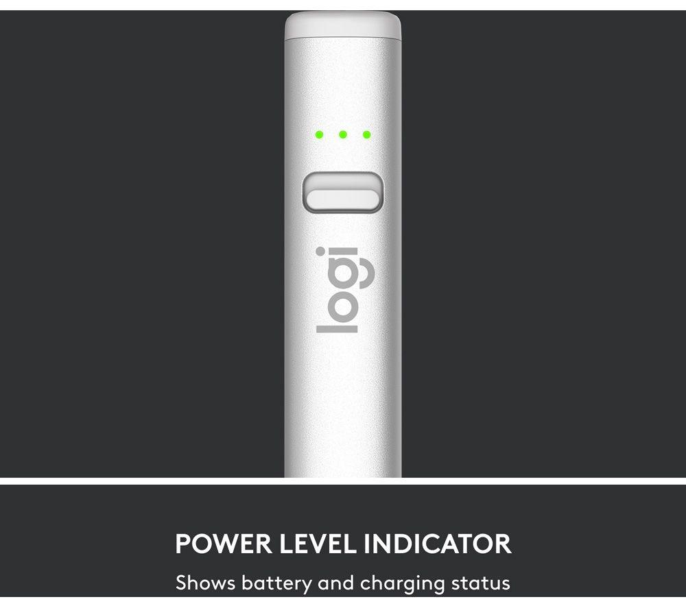 LOGITECH Crayon (2nd Gen) Digital Pencil for iPad - Silver image number 9 of 9