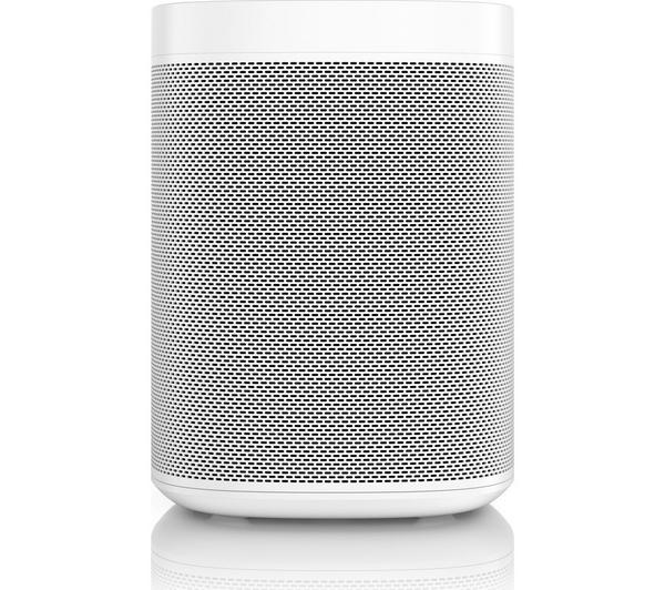 SONOS One Wireless Multi-room Speaker with Amazon Alexa & Google Assistant - White (Gen 2) image number 2