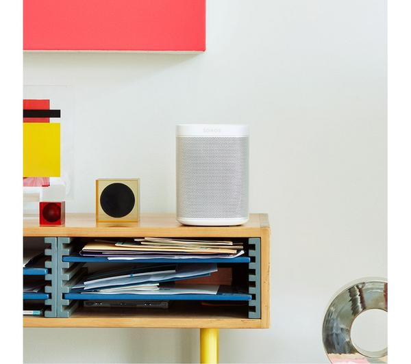 SONOS One Wireless Multi-room Speaker with Amazon Alexa & Google Assistant - White (Gen 2) image number 4