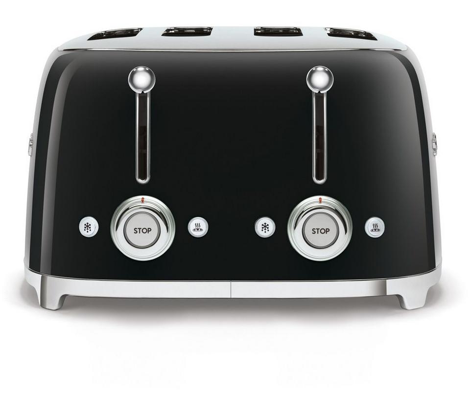 SMEG 50's Retro Style TSF03BLUK 4-Slice Toaster - Black