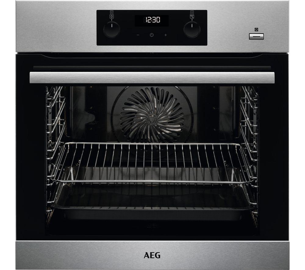 AEG SteamBake BES356010M Electric Steam Oven with SenseCook Food Probe - Stainless Steel