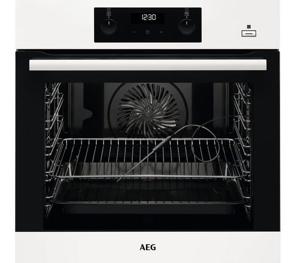 AEG SteamBake BES356010W Electric Steam Oven - White image number 0
