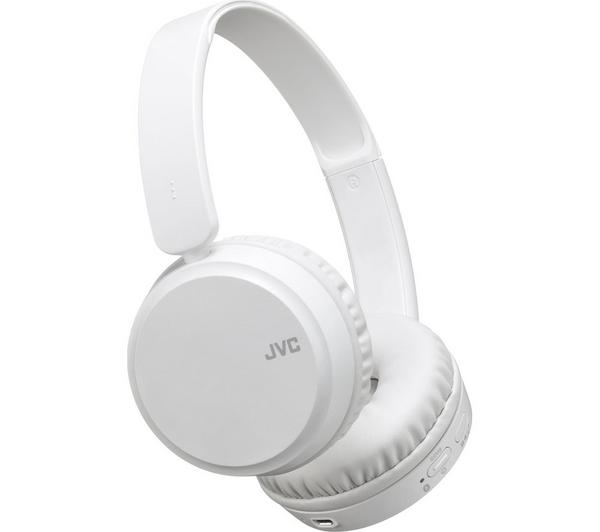 JVC HA-S35BT-W-U Wireless Bluetooth Headphones - White image number 1