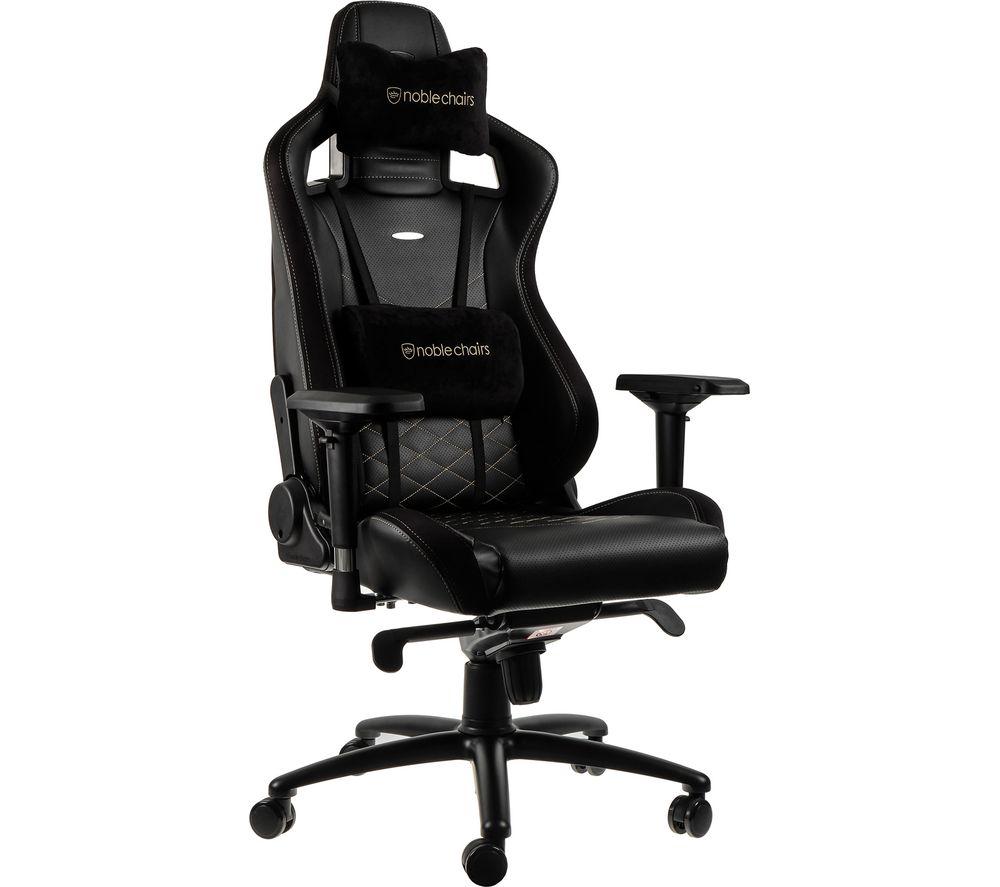 NOBLE CHAIRS Epic Gaming Chair - Black & Gold