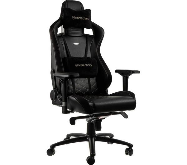 NOBLECHAIRS Epic Gaming Chair - Black & Gold image number 0