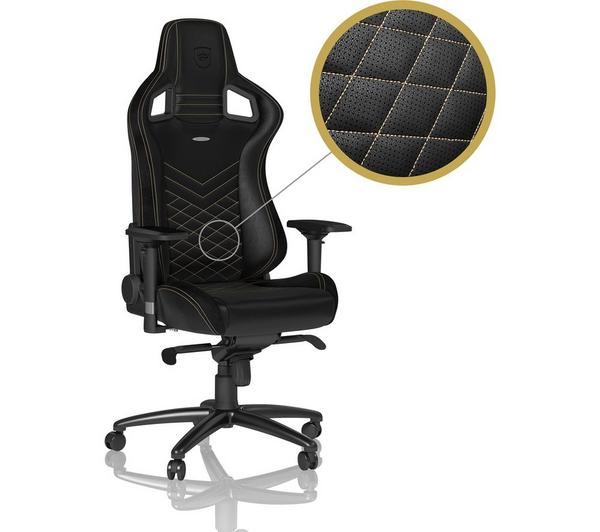NOBLECHAIRS Epic Gaming Chair - Black & Gold image number 3