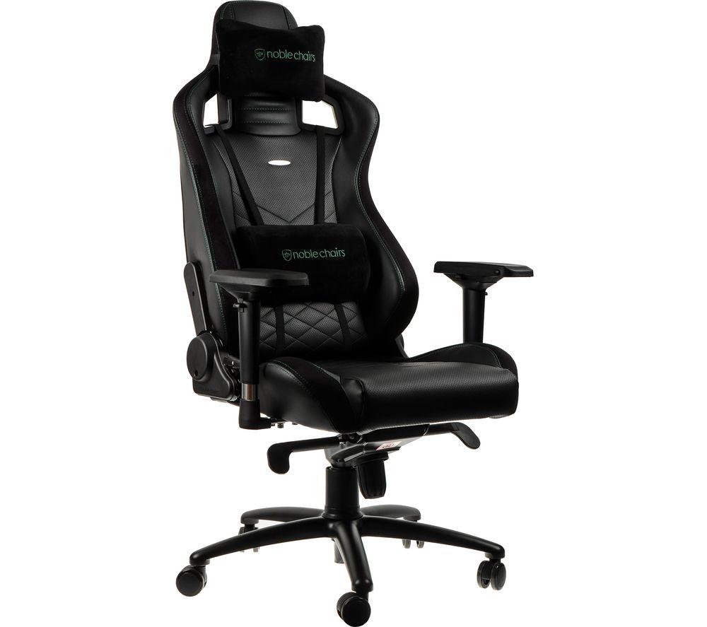NOBLE CHAIRS Epic Gaming Chair - Black & Green