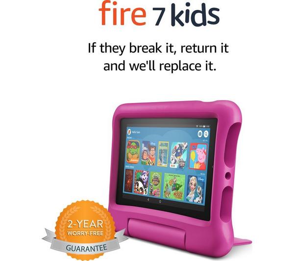 AMAZON Fire 7 Kids 7" Tablet (2019) - 16 GB, Pink image number 8