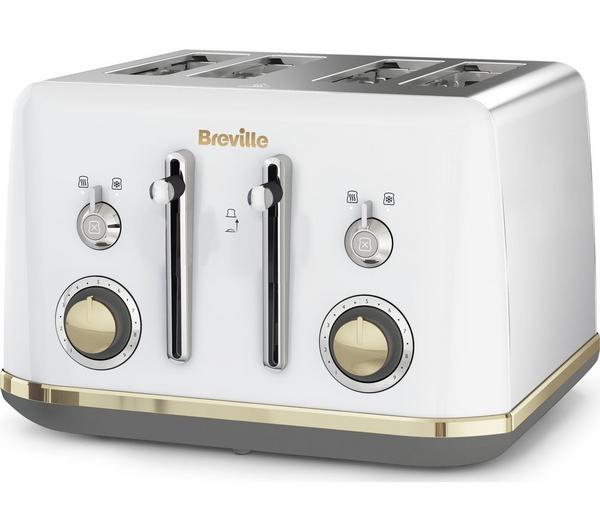 BREVILLE Mostra VTT937 4-Slice Toaster - White image number 0