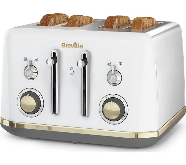 BREVILLE Mostra VTT937 4-Slice Toaster - White image number 1