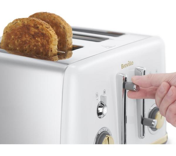 BREVILLE Mostra VTT937 4-Slice Toaster - White image number 2
