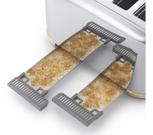 BREVILLE Mostra VTT937 4-Slice Toaster - White image number 3