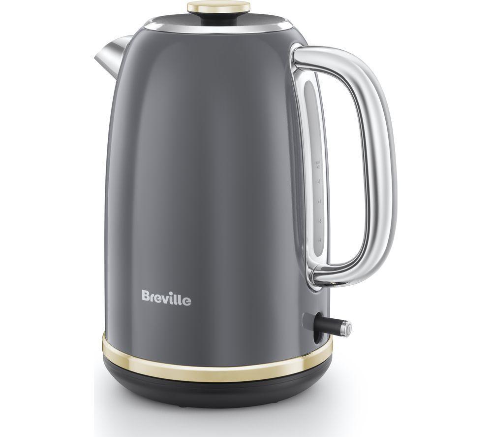 BREVILLE Mostra VKT141 Jug Kettle - Grey, Silver/Grey,Gold