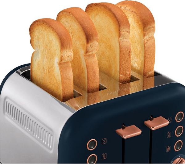MORPHY RICHARDS Accents 242039 4-Slice Toaster - Midnight Blue & Rose Gold image number 1
