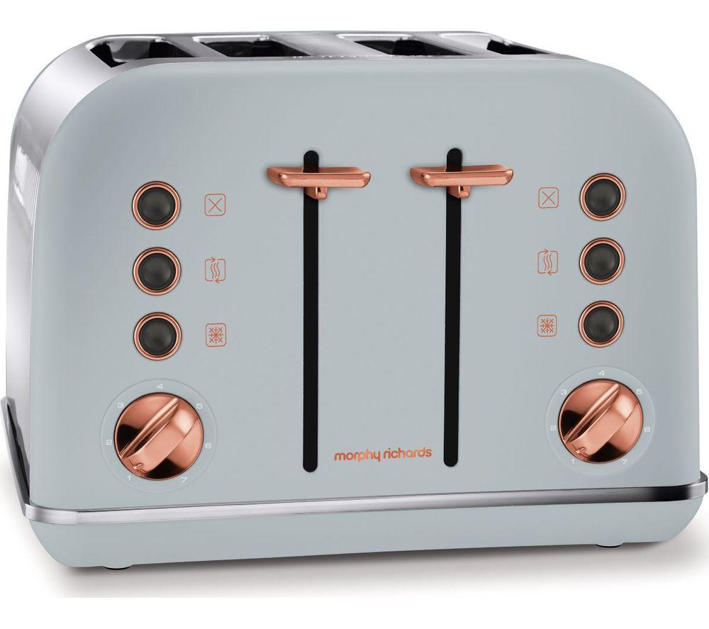 MORPHY RICHARDS Accents 242040 4-Slice Toaster - Grey & Rose Gold