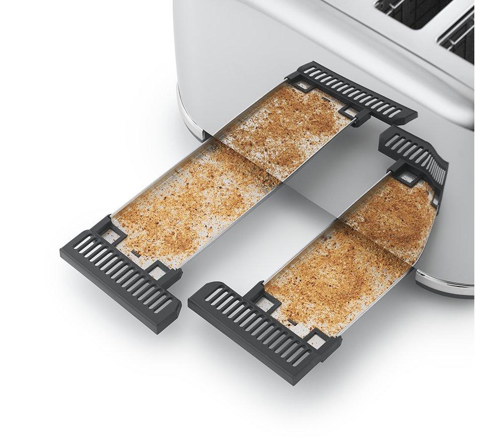 BREVILLE Mostra VTR047 4-Slice Toaster - Black & Chrome image number 4 of 4