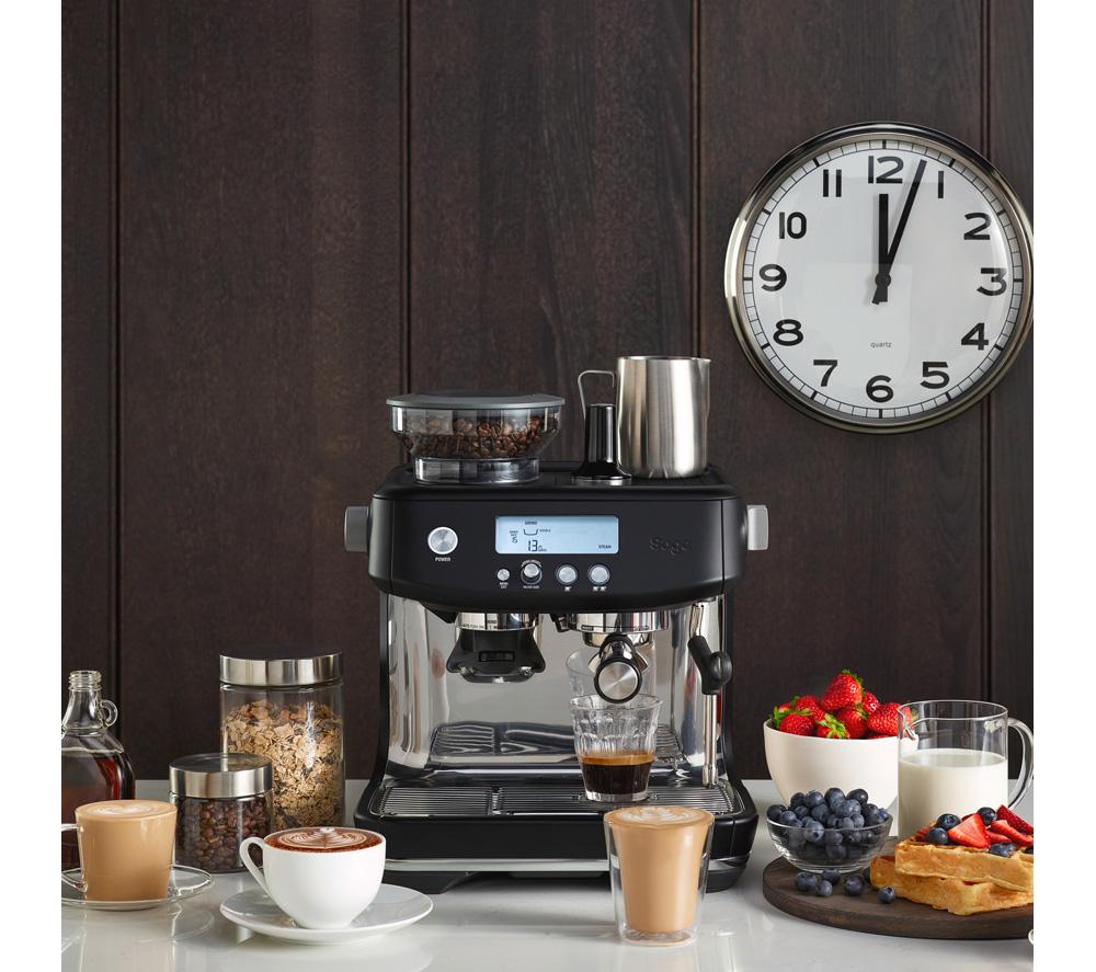 SAGE the Barista Pro SES878 Bean to Cup Coffee Machine - Black Truffle image number 5 of 7