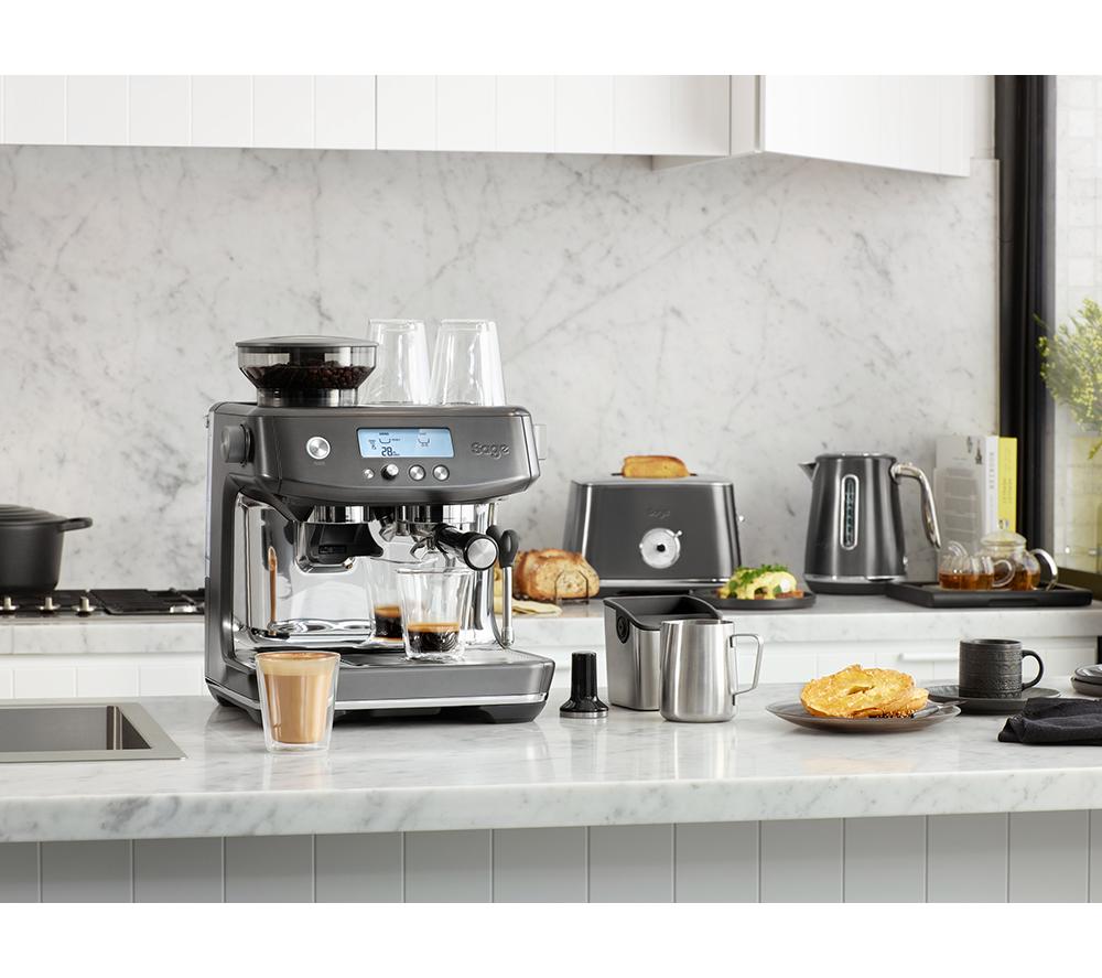 SAGE the Barista Pro SES878 Bean to Cup Coffee Machine - Black Truffle image number 8 of 10