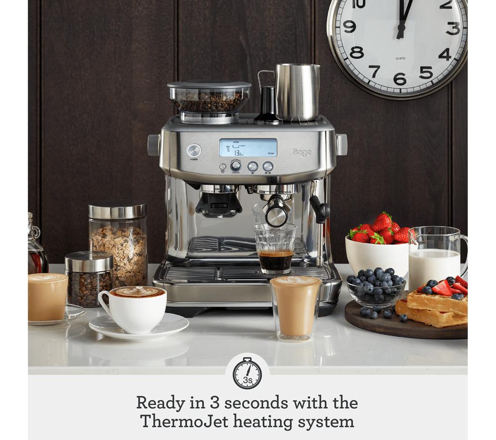 SAGE the Barista Pro SES878 Espresso Coffee Machine - Stainless Steel image number 4 of 12