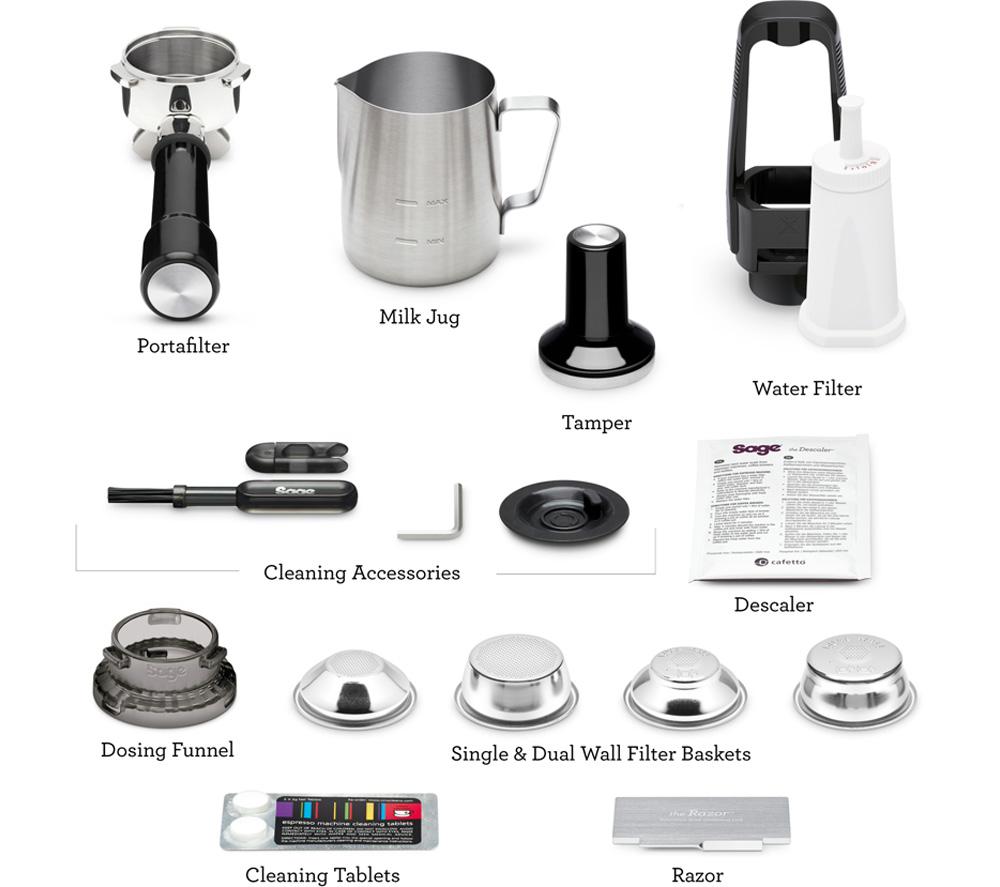 SAGE the Barista Pro SES878 Espresso Coffee Machine - Stainless Steel image number 10 of 12