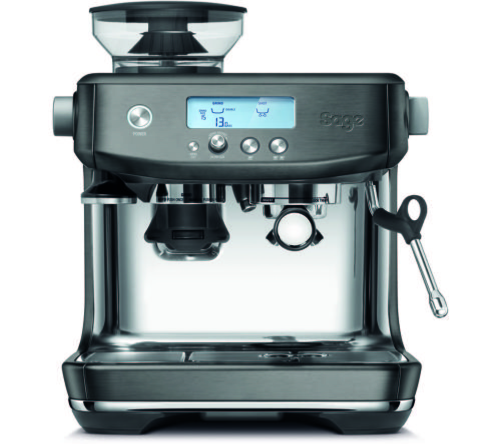 SAGE the Barista Pro SES878 Bean to Cup Coffee Machine - Black Stainless Steel, Stainless Steel
