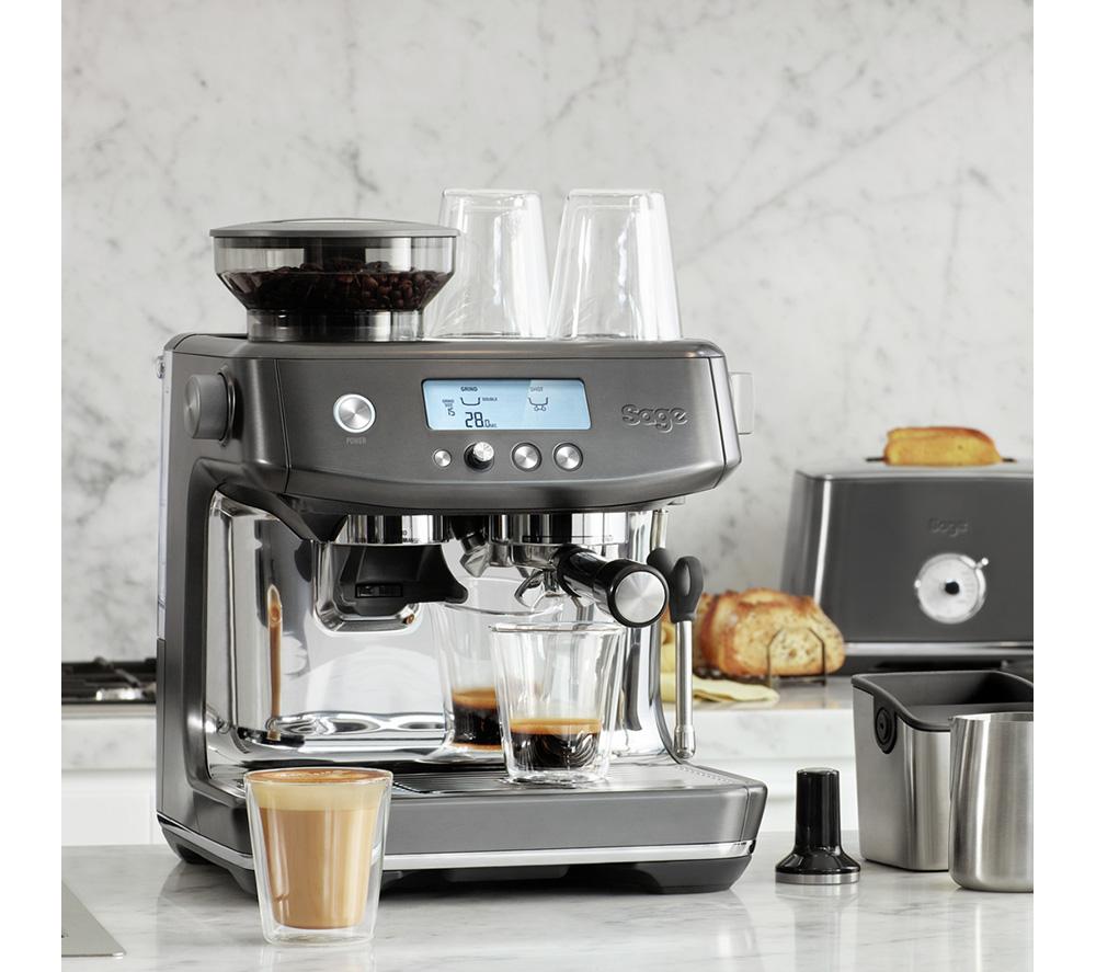 SAGE the Barista Pro SES878 Bean to Cup Coffee Machine - Black Stainless Steel image number 5 of 9