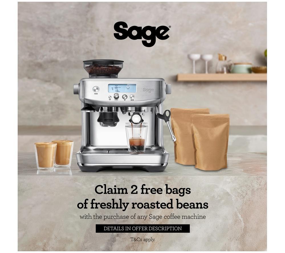 SAGE the Barista Pro SES878 Bean to Cup Coffee Machine - Black Stainless Steel image number 8 of 9