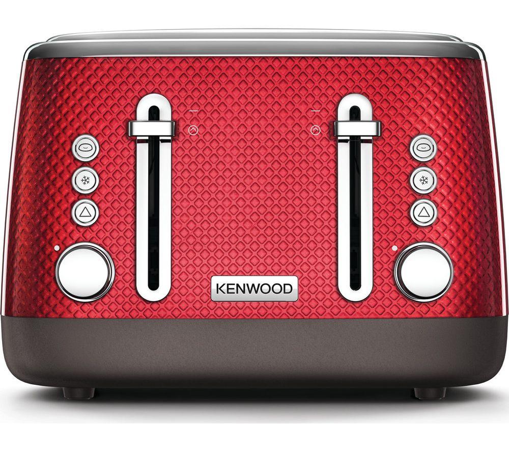 KENWOOD Mesmerine TFM810RD 4-Slice Toaster - Deep Red