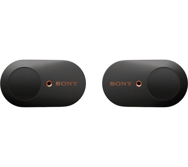SONY WF-1000XM3 Wireless Bluetooth Noise-Cancelling Earbuds - Black image number 1
