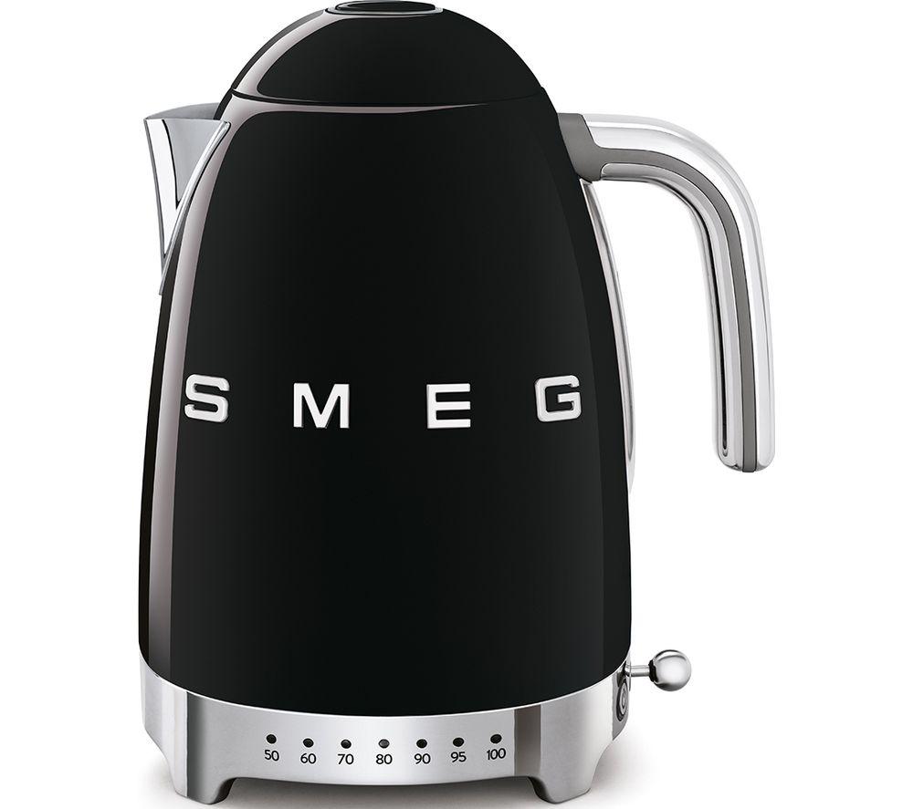 SMEG 50's Retro Style KLF04BLUK Jug Kettle - Black, Black