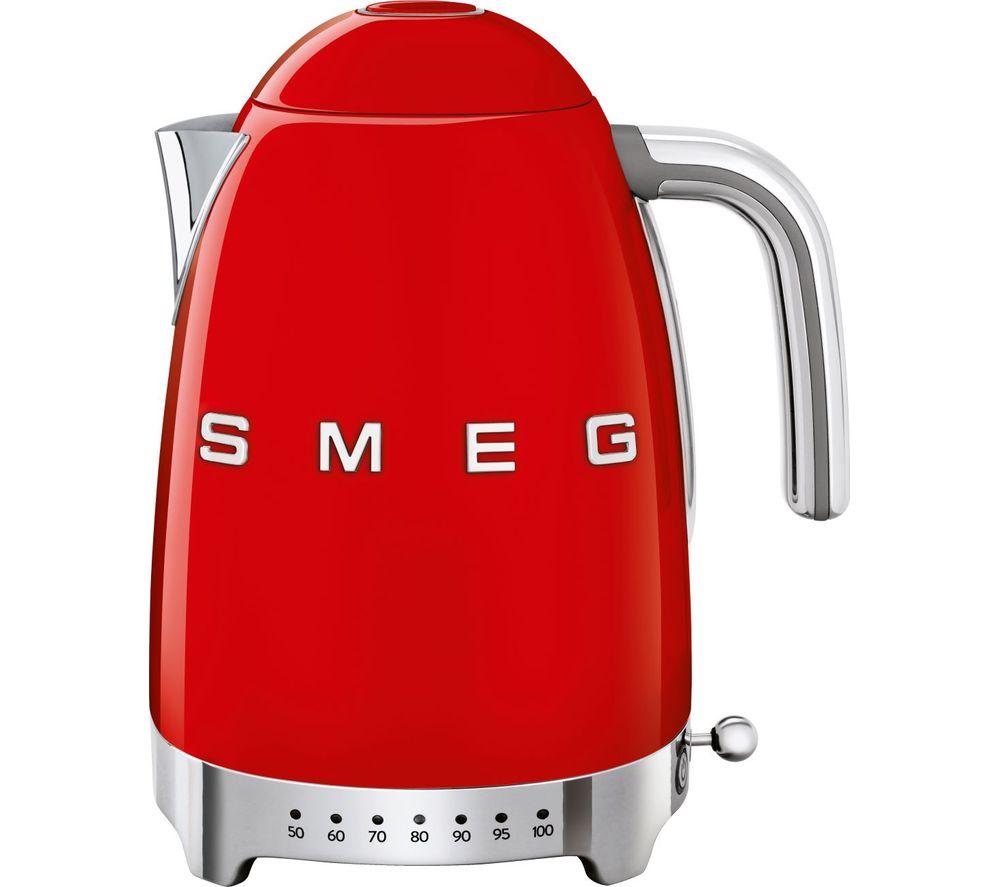 SMEG Red Stainless steel kettles Cheap deals at Currys