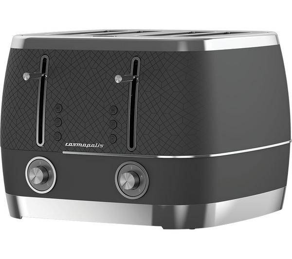 BEKO Cosmopolis TAM8402B 4-Slice Toaster - Black image number 2