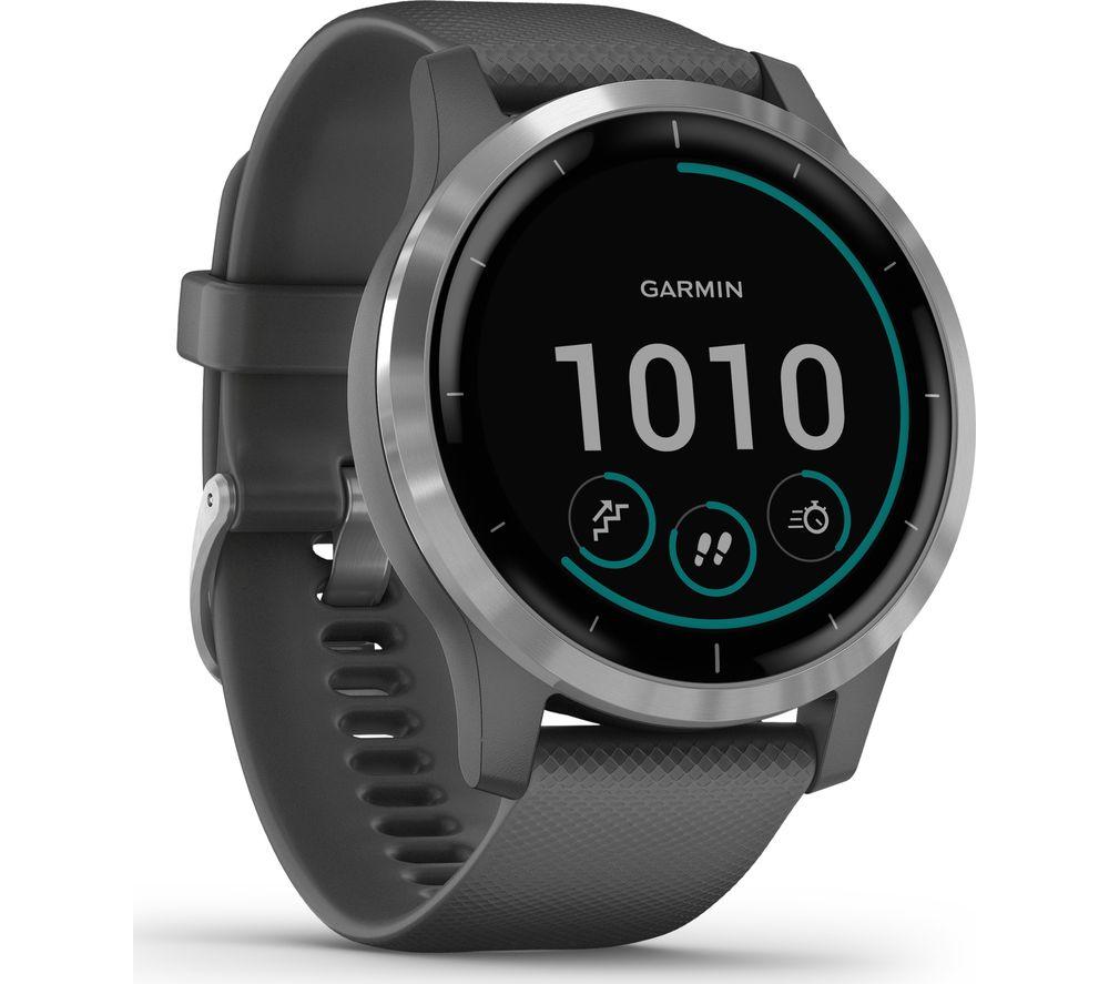 Buy GARMIN vivoactive 4 Shadow Grey Silver Large CurrysIE