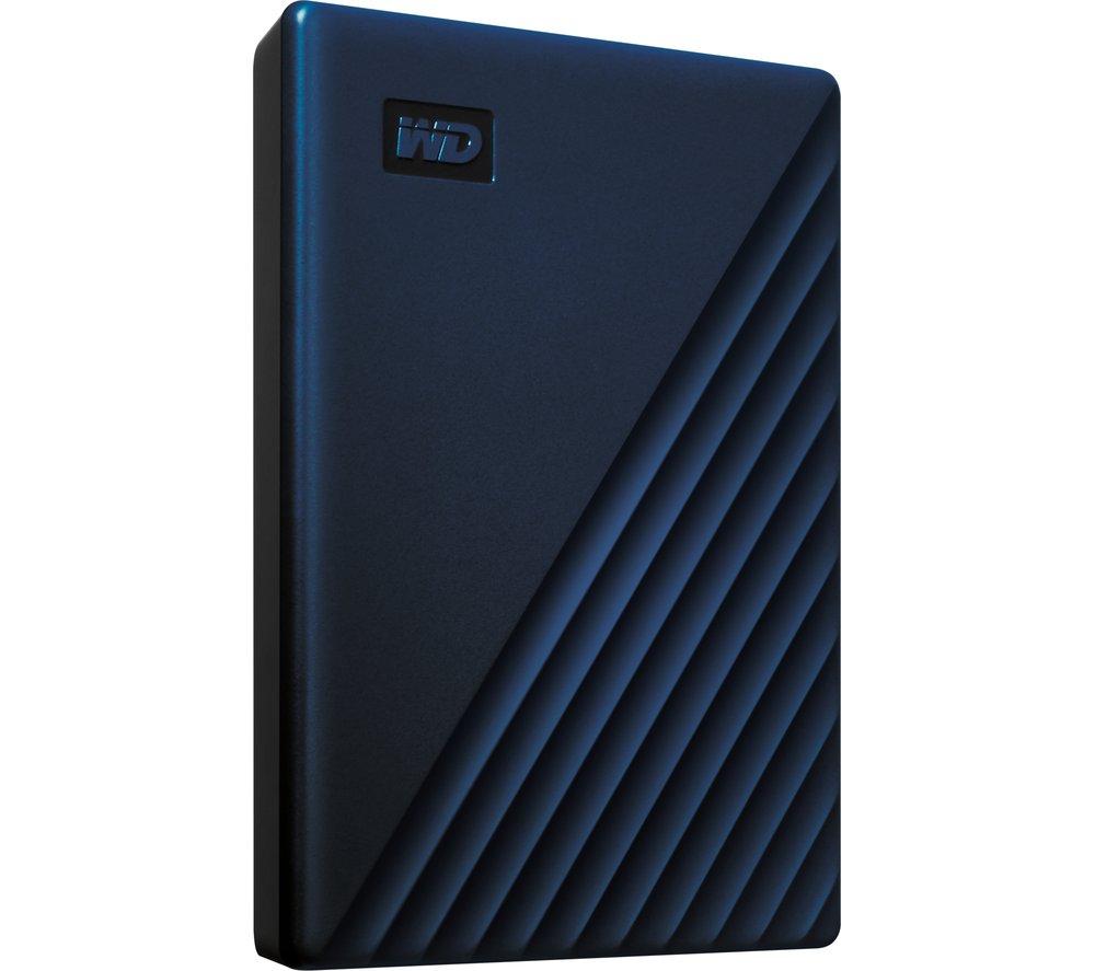 WD My Passport Portable Hard Drive - 4 TB, Blue, Blue