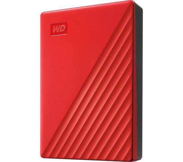 WD My Passport Portable Hard Drive - 4 TB, Red image number 0