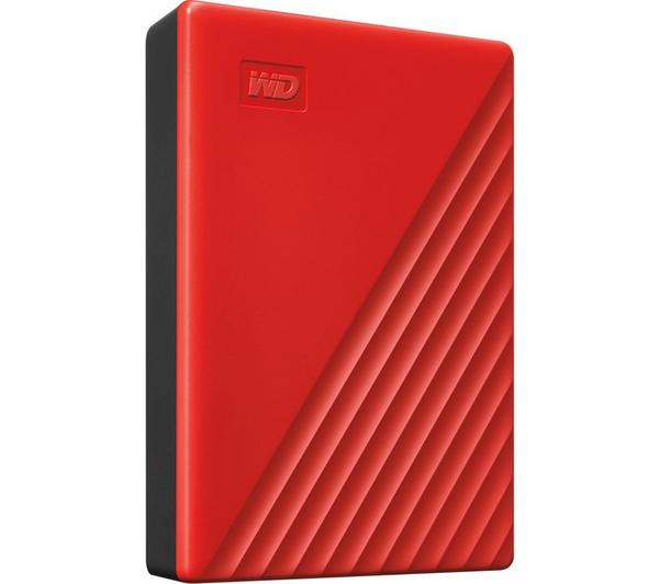 WD My Passport Portable Hard Drive - 2 TB, Red image number 1