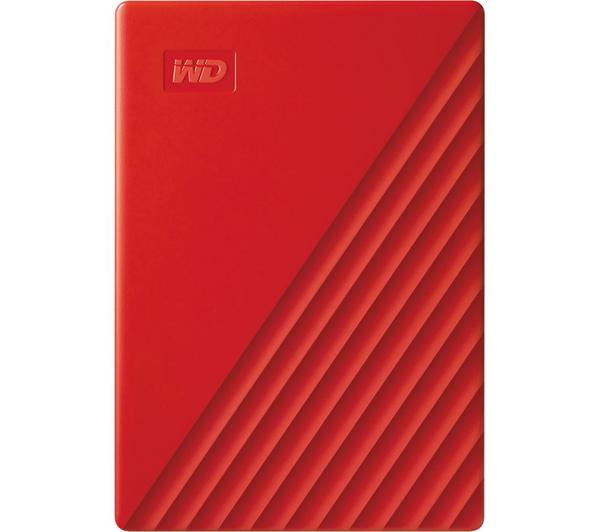 WD My Passport Portable Hard Drive - 2 TB, Red image number 2