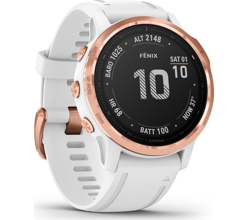 Buy GARMIN fenix 6S Pro - Rose Gold \u0026 White | Currys