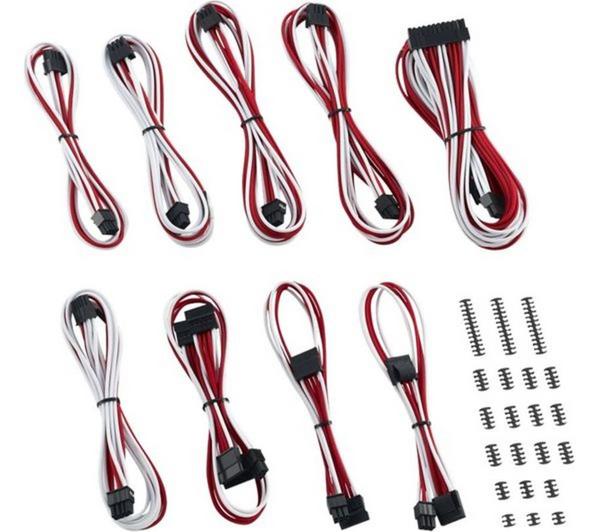 CABLEMOD Classic ModMesh C-Series Corsair AXi HXi RM Cable Kit - Red & White image number 0