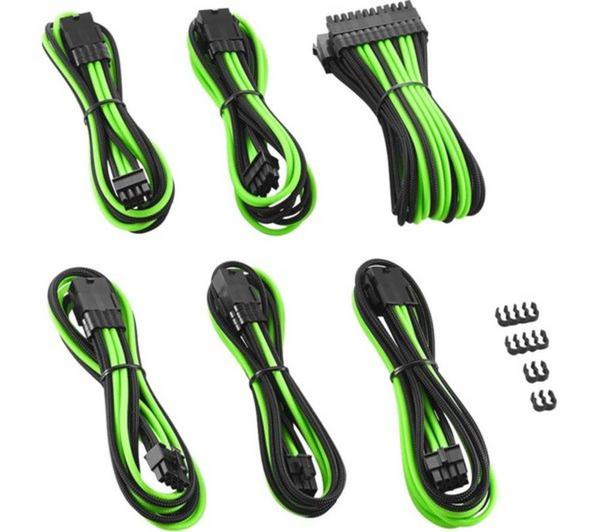 CABLEMOD Pro Series ModMesh Extension Cable Kit - Green & Black image number 0
