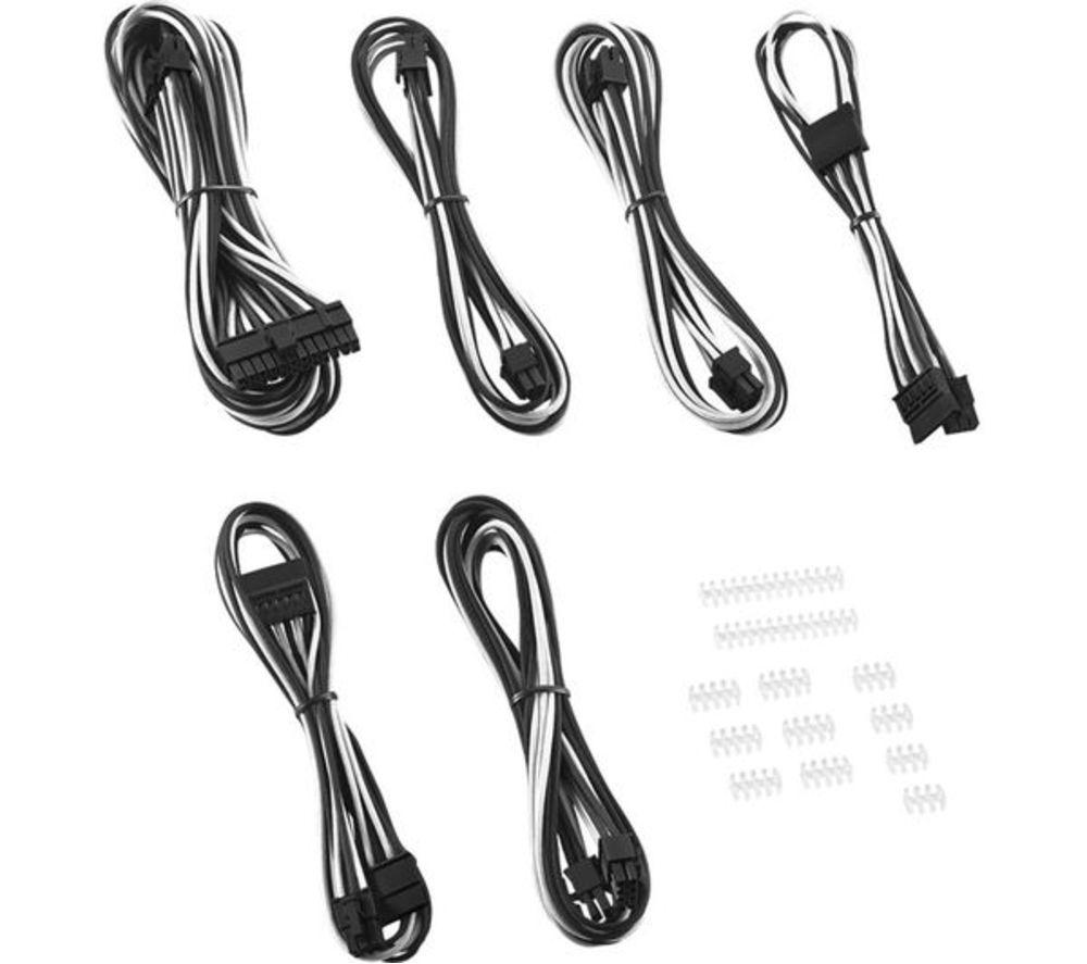 Cablemod C-Series AXi, HXi, TX & RM ModFlex Essentials Cable Kit - Black & White