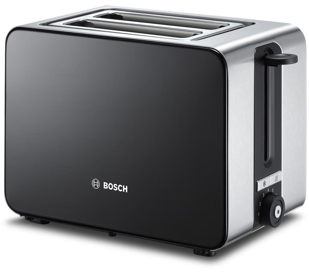 BOSCH Sky TAT7203GB 2-Slice Toaster - Black, Black