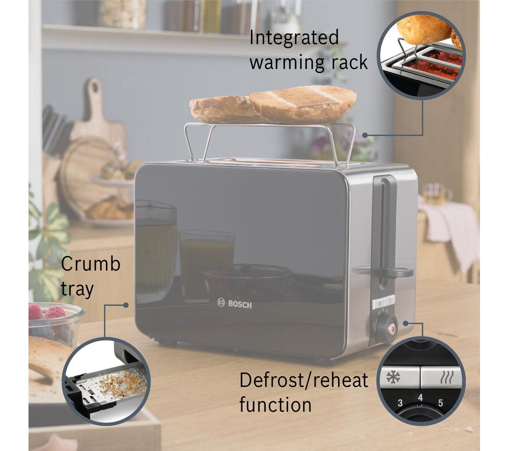 BOSCH Sky TAT7203GB 2-Slice Toaster - Black image number 4 of 11