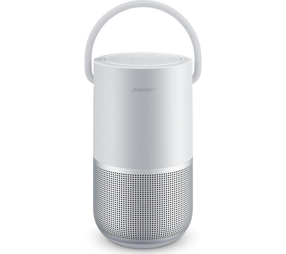 BOSE Portable Wireless Multi-room Home Speaker with Google Assistant & Amazon Alexa - Silver